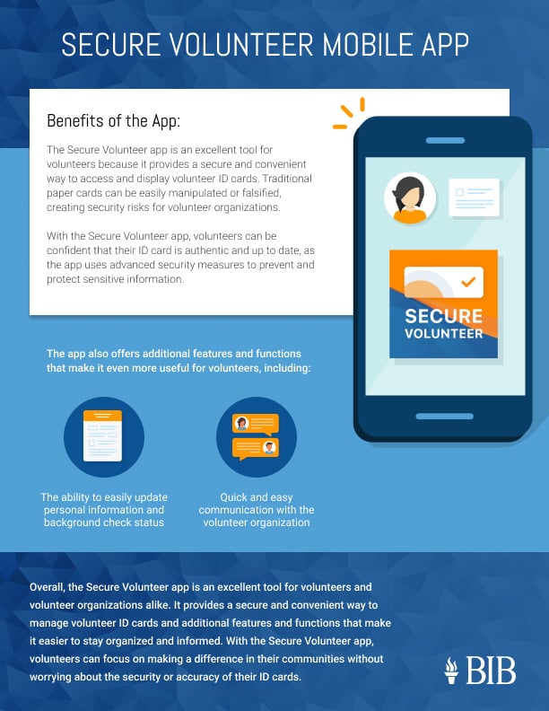 Benefits of the Secure Volunteer Mobile App